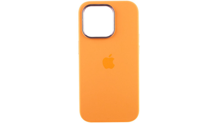 Чехол Silicone Case Metal Buttons (AA) для Apple iPhone 14 Pro (6.1