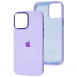 Чехол Silicone Case Metal Buttons (AA) для Apple iPhone 14 Pro Max (6.7") Сиреневый / Lilac