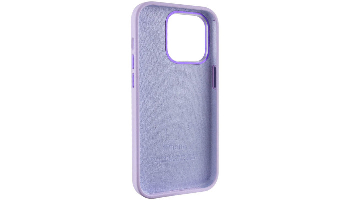 Чехол Silicone Case Metal Buttons (AA) для Apple iPhone 14 Pro Max (6.7