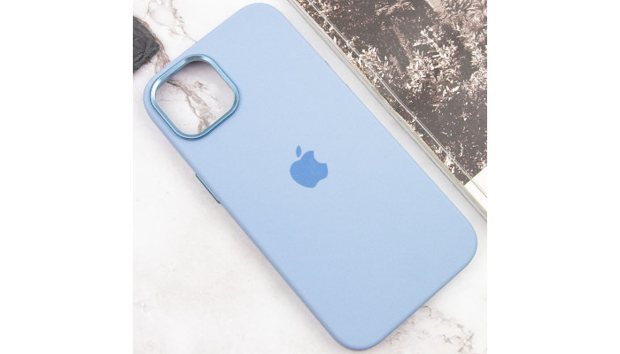 Чохол Silicone Case Metal Buttons (AA) для Apple iPhone 14 (6.1