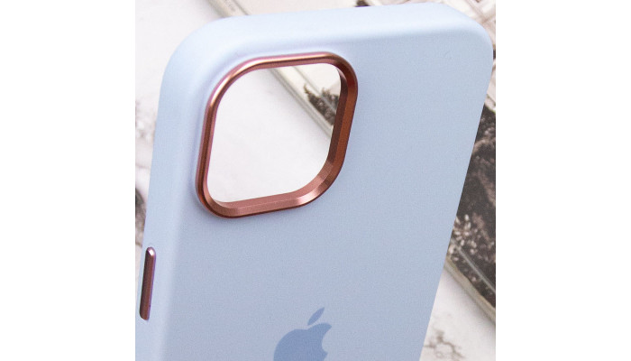 Чохол Silicone Case Metal Buttons (AA) для Apple iPhone 14 (6.1