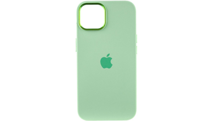 Чохол Silicone Case Metal Buttons (AA) для Apple iPhone 14 (6.1