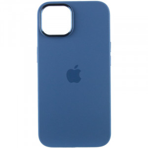 Чохол Silicone Case Metal Buttons (AA) для Apple iPhone 14 (6.1