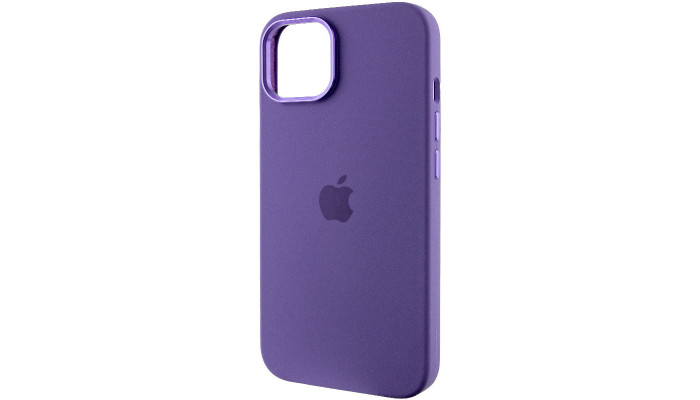 Чохол Silicone Case Metal Buttons (AA) для Apple iPhone 14 (6.1