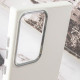 Шкіряний чохол Bonbon Leather Metal Style для Samsung Galaxy S22 Ultra Білий / White - фото