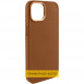 Шкіряний чохол Bonbon Leather Metal Style для Samsung Galaxy S22 Ultra Коричневий / Brown