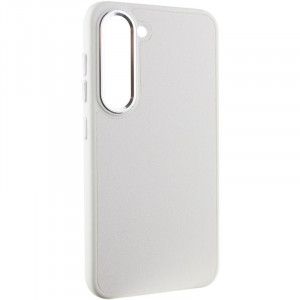 Шкіряний чохол Bonbon Leather Metal Style для Samsung Galaxy S22+ Білий / White