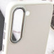 Кожаный чехол Bonbon Leather Metal Style для Samsung Galaxy S22+ Белый / White - фото