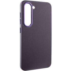 Шкіряний чохол Bonbon Leather Metal Style для Samsung Galaxy S22+ Фіолетовий / Dark Purple