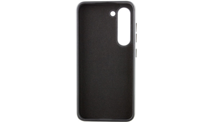 Кожаный чехол Bonbon Leather Metal Style для Samsung Galaxy S22+ Черный / Black - фото