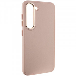 Шкіряний чохол Bonbon Leather Metal Style для Samsung Galaxy S23 Рожевий / Light pink