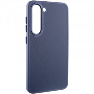 Шкіряний чохол Bonbon Leather Metal Style для Samsung Galaxy S23 Синій / Navy blue