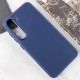 Шкіряний чохол Bonbon Leather Metal Style для Samsung Galaxy S23 Синій / Navy blue - фото