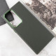 Шкіряний чохол Bonbon Leather Metal Style для Samsung Galaxy S23 Ultra Зелений / Army green - фото