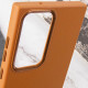 Шкіряний чохол Bonbon Leather Metal Style для Samsung Galaxy S23 Ultra Коричневий / Brown - фото