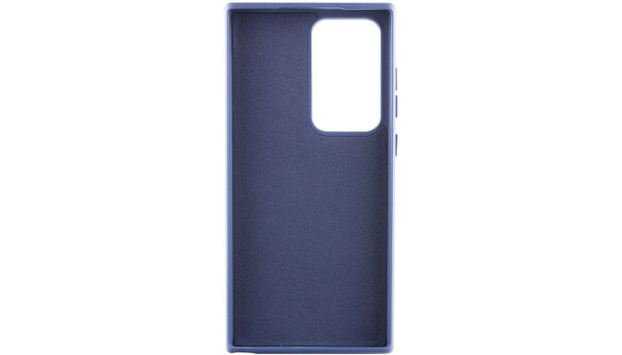 Шкіряний чохол Bonbon Leather Metal Style для Samsung Galaxy S23 Ultra Синій / Navy blue - фото