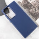 Шкіряний чохол Bonbon Leather Metal Style для Samsung Galaxy S23 Ultra Синій / Navy blue - фото