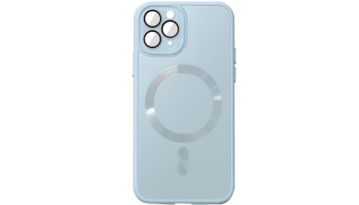 Чехол TPU+Glass Sapphire Midnight with MagSafe для Apple iPhone 11 Pro Max (6.5