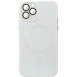 Чохол TPU+Glass Sapphire Midnight with MagSafe для Apple iPhone 12 Pro (6.1") Білий / White