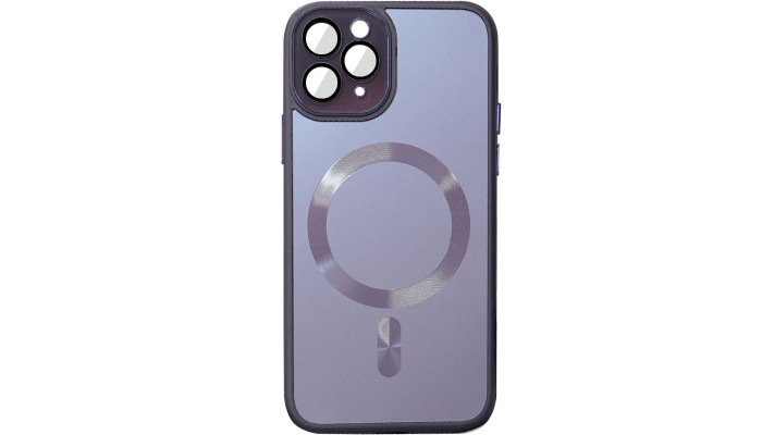 Чехол TPU+Glass Sapphire Midnight with MagSafe для Apple iPhone 12 Pro (6.1