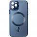 Чохол TPU+Glass Sapphire Midnight with MagSafe для Apple iPhone 12 Pro Max (6.7") Синій / Deep navy