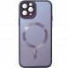 Чехол TPU+Glass Sapphire Midnight with MagSafe для Apple iPhone 12 Pro Max (6.7") Фиолетовый / Deep Purple