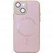 Чехол TPU+Glass Sapphire Midnight with MagSafe для Apple iPhone 13 (6.1") Розовый / Pink Sand