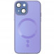 Чехол TPU+Glass Sapphire Midnight with MagSafe для Apple iPhone 13 (6.1") Сиреневый / Dasheen