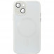 Чохол TPU+Glass Sapphire Midnight with MagSafe для Apple iPhone 14 (6.1") Білий / White