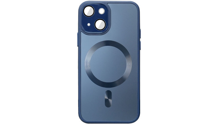 Чохол TPU+Glass Sapphire Midnight with MagSafe для Apple iPhone 14 (6.1