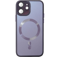 Чехол TPU+Glass Sapphire Midnight with MagSafe для Apple iPhone 14 (6.1
