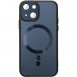 Чохол TPU+Glass Sapphire Midnight with MagSafe для Apple iPhone 14 (6.1") Чорний / Black