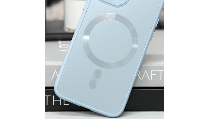 Чехол TPU+Glass Sapphire Midnight with MagSafe для Apple iPhone 15 (6.1