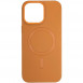 Кожаный чехол Bonbon Leather Metal Style with MagSafe для Apple iPhone 11 (6.1") Коричневый / Brown