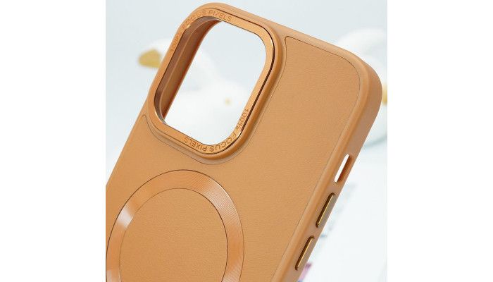 Кожаный чехол Bonbon Leather Metal Style with MagSafe для Apple iPhone 12 Pro / 12 (6.1