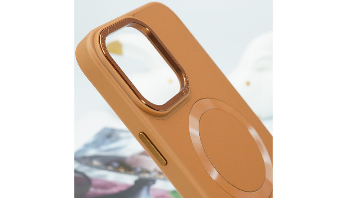 Шкіряний чохол Bonbon Leather Metal Style with MagSafe для Apple iPhone 12 Pro Max (6.7