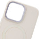 Кожаный чехол Bonbon Leather Metal Style with MagSafe для Apple iPhone 14 Plus (6.7