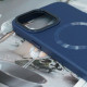 Шкіряний чохол Bonbon Leather Metal Style with MagSafe для Apple iPhone 15 (6.1