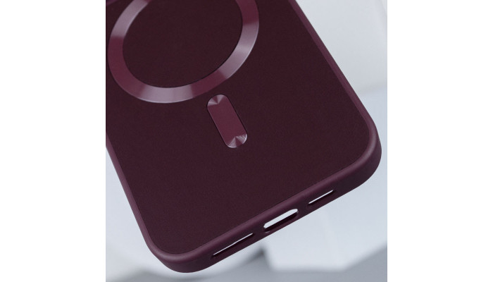 Кожаный чехол Bonbon Leather Metal Style with MagSafe для Apple iPhone 15 Plus (6.7