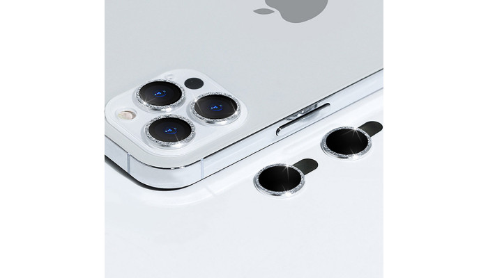 Захисне скло Metal Sparkles на камеру (в упак.) для Apple iPhone 15 Pro (6.1