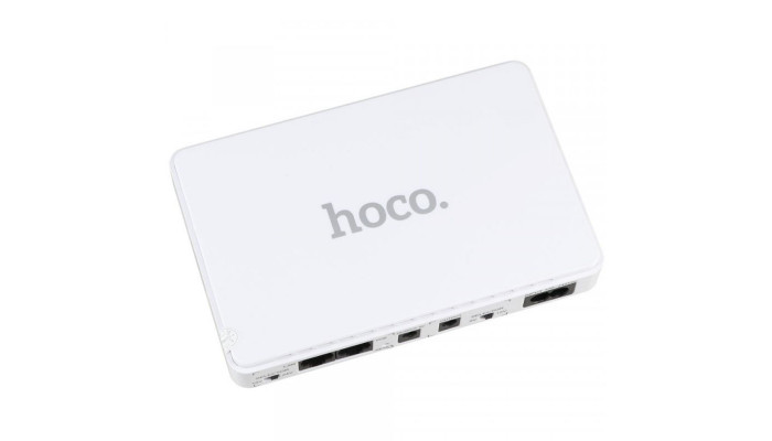Источник бесперебойного питания Hoco DB25 Smart Mini UPS для роутеров 5V/9V/12V 8800 mAh White - фото