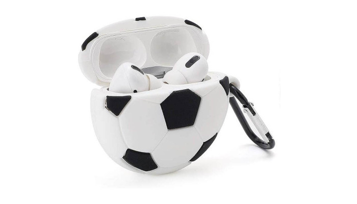 Силиконовый футляр Brand для наушников AirPods Pro + карабин Football - фото