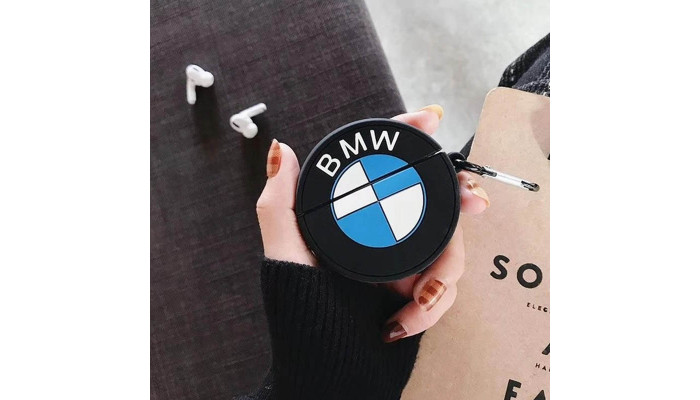 Силіконовий футляр Brand для навушників AirPods 3 + карабін BMW - фото