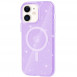 Чохол TPU Galaxy Sparkle (MagFit) для Apple iPhone 11 (6.1") Purple+Glitter