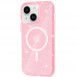 Чохол TPU Galaxy Sparkle (MagFit) для Apple iPhone 13 / 14 (6.1") Pink+Glitter