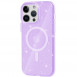 Чохол TPU Galaxy Sparkle (MagFit) для Apple iPhone 14 Pro (6.1") Purple+Glitter