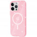 Чехол TPU Galaxy Sparkle (MagFit) для Apple iPhone 15 Pro (6.1") Pink+Glitter