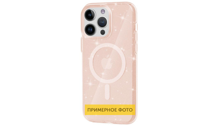 Чехол TPU Galaxy Sparkle (MagFit) для Apple iPhone 16 (6.1