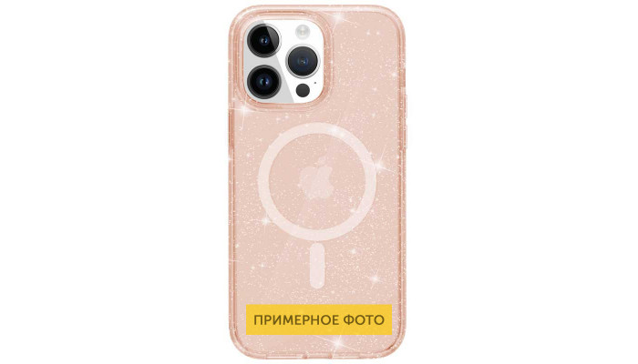 Чехол TPU Galaxy Sparkle (MagFit) для Apple iPhone 16 (6.1