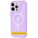 Чехол TPU Galaxy Sparkle (MagFit) для Apple iPhone 16 (6.1") Purple+Glitter